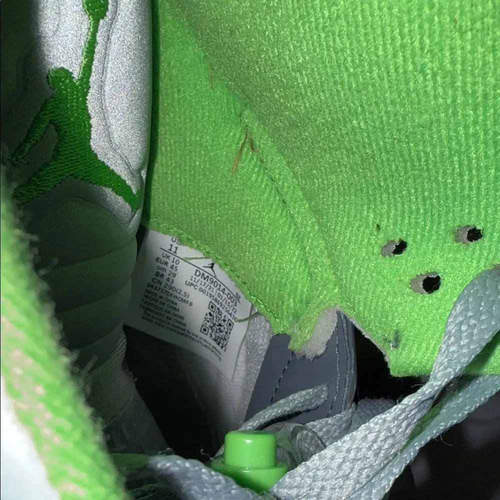 Air Jordan Retro 5 Green silver